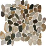 Earthy River Pebble floor